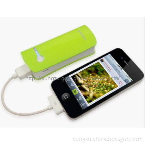 Portable/Emergency Power bank With 1 LED Light For Iphone4 4S 5 Samsun